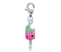 Ice Cream Shaped Silver Charms CH-27